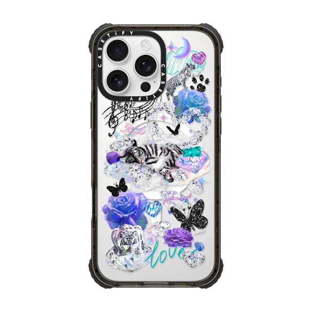 Mond Kim x CASETiFY iPhone 16 Pro Max ケース Sticker,Floral ブラック ウルトラ インパクトケース MagSafe 対応 Sweet Dream by Mond Kim Father's Day Mond Kim x CASETiFY iPhone 16 Pro Max ケース Sticker,Floral ブラック ウルトラ インパクトケース MagSafe 対応 Sweet Dream by Mond Kim Father's Day
