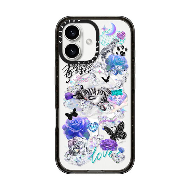 Mond Kim x CASETiFY iPhone 16 Case Sticker,Floral Black Impact Case MagSafe Compatible Sweet Dream by Mond Kim Father's Day Mond Kim x CASETiFY iPhone 16 Case Sticker,Floral Black Impact Case MagSafe Compatible Sweet Dream by Mond Kim Father's Day