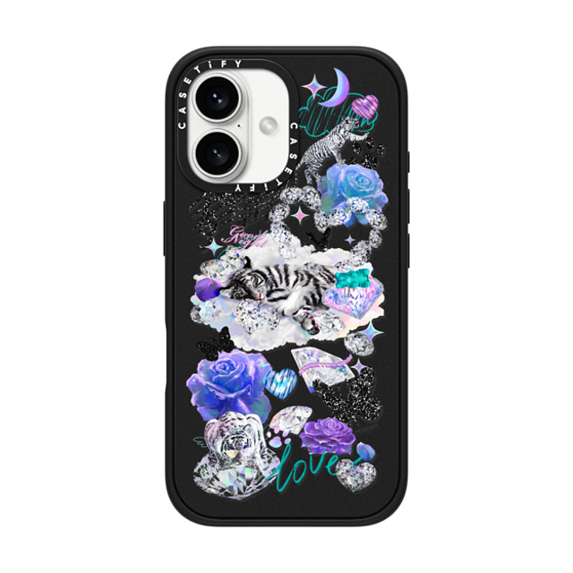 Mond Kim x CASETiFY iPhone 16 ケース Sticker,Floral マットブラック インパクトケース MagSafe対応 Sweet Dream by Mond Kim Father's Day Mond Kim x CASETiFY iPhone 16 ケース Sticker,Floral マットブラック インパクトケース MagSafe対応 Sweet Dream by Mond Kim Father's Day