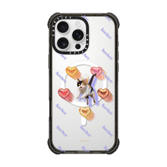 Mond Kim x CASETiFY iPhone 16 Pro Max Case Cat,Heart Black ウルトラ インパクトケース MagSafe 対応 CAT-ching Hearts by Mond Kim Mother's Day Mond Kim x CASETiFY iPhone 16 Pro Max Case Cat,Heart Black ウルトラ インパクトケース MagSafe 対応 CAT-ching Hearts by Mond Kim Mother's Day