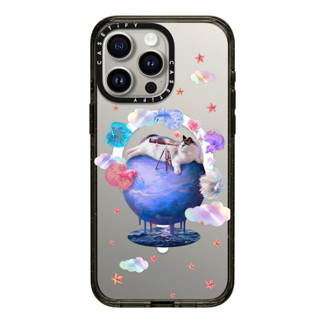 Mond Kim x CASETiFY iPhone 15 Pro Max Case Cat,Space Black Impact Case MagSafe Compatible The Cat from Neptune by Mond Kim Back to School Mond Kim x CASETiFY iPhone 15 Pro Max Case Cat,Space Black Impact Case MagSafe Compatible The Cat from Neptune by Mond Kim Back to School