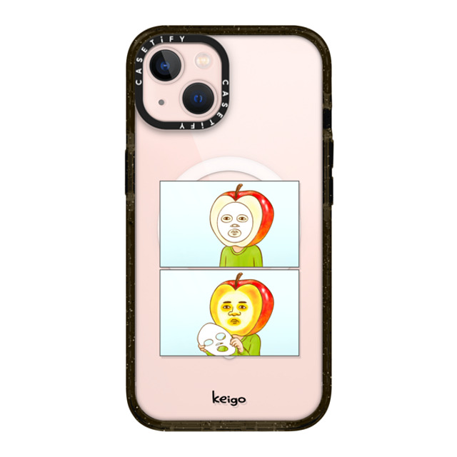 Keigo x CASETiFY iPhone 13 ケース ブラック インパクトケース MagSafe対応 Keigo 01