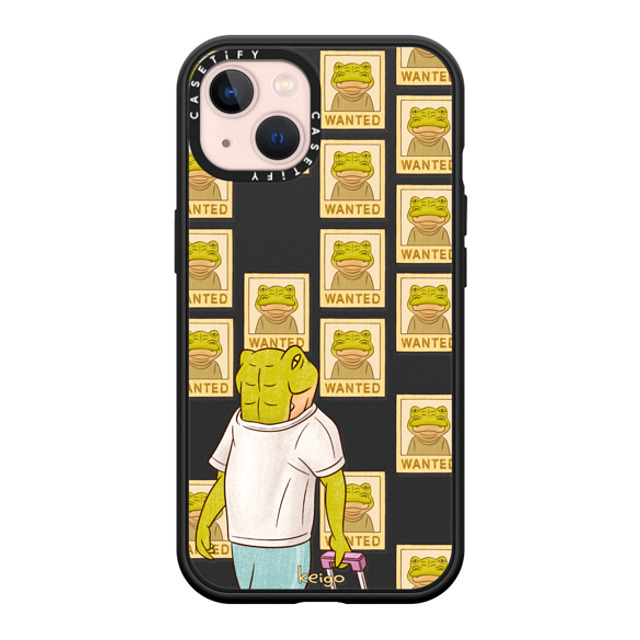 Keigo x CASETiFY iPhone 13 ケース マットブラック インパクトケース MagSafe対応 Keigo 05