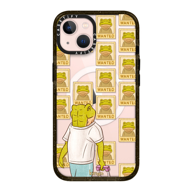 Keigo x CASETiFY iPhone 13 ケース ブラック インパクトケース MagSafe対応 Keigo 05