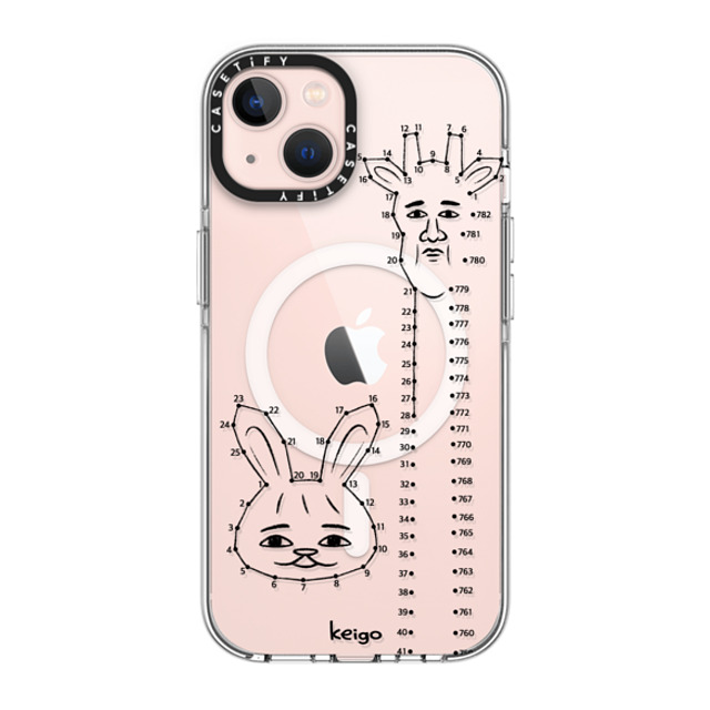 Keigo x CASETiFY iPhone 13 ケース クリア クリア ケース MagSafe対応 Keigo 03