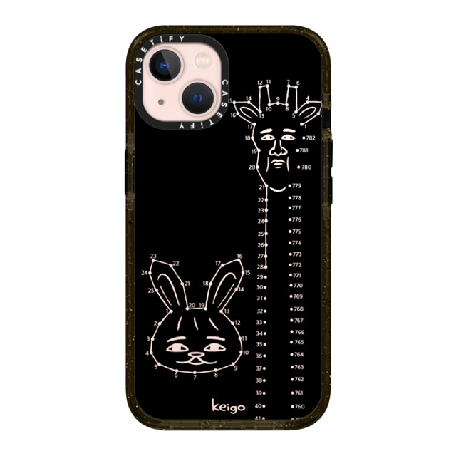 Keigo x CASETiFY iPhone 13 ケース ブラック インパクトケース Keigo 09