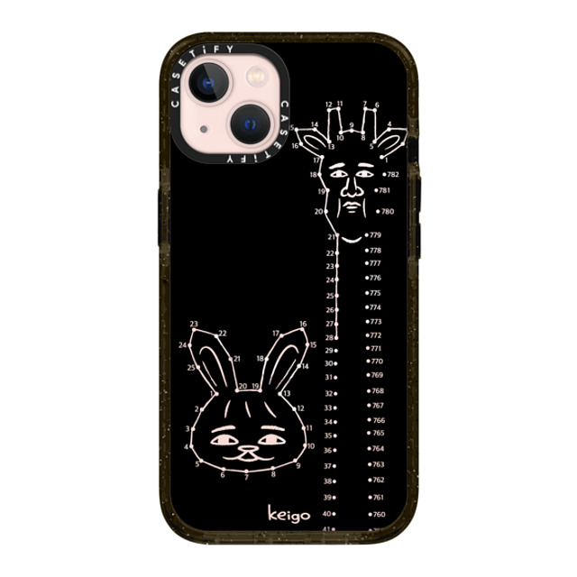 Keigo x CASETiFY iPhone 13 ケース ブラック インパクトケース MagSafe対応 Keigo 09