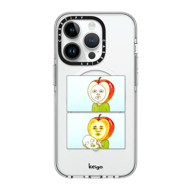 Keigo x CASETiFY iPhone 14 Pro ケース クリア クリア ケース MagSafe対応 Keigo 01