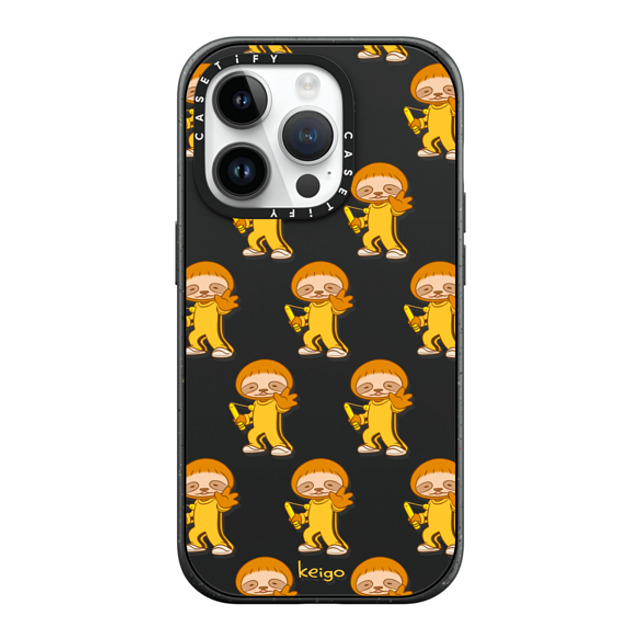 Keigo x CASETiFY iPhone 14 Pro ケース マットブラック インパクトケース MagSafe対応 Keigo 07