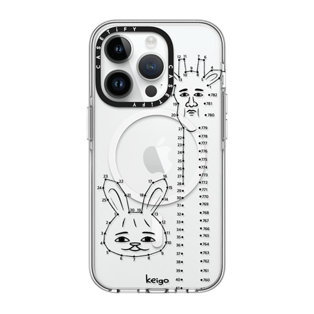 Keigo x CASETiFY iPhone 14 Pro ケース クリア クリア ケース MagSafe対応 Keigo 03