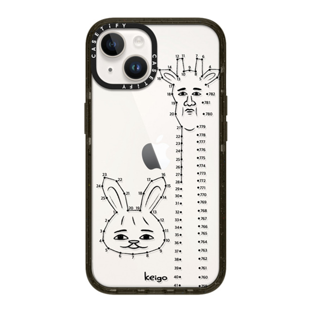 Keigo x CASETiFY iPhone 14 ケース ブラック インパクトケース Keigo 03