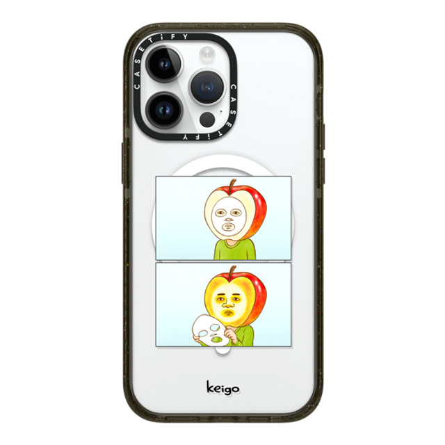 Keigo x CASETiFY iPhone 14 Pro Max ケース ブラック インパクトケース MagSafe対応 Keigo 01