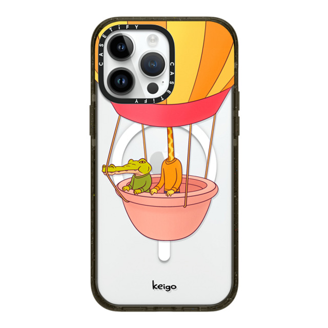 Keigo x CASETiFY iPhone 14 Pro Max ケース ブラック インパクトケース MagSafe対応 Keigo 06