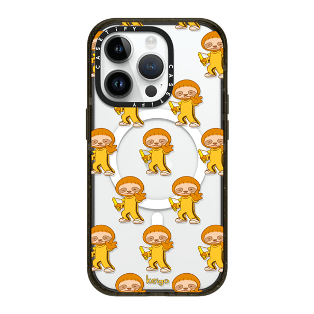 Keigo x CASETiFY iPhone 14 Pro ケース ブラック インパクトケース MagSafe対応 Keigo 07