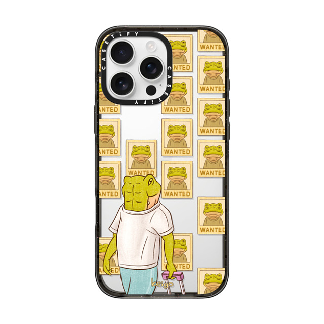 Keigo x CASETiFY iPhone 16 Pro Max ケース ブラック インパクトケース Keigo 05