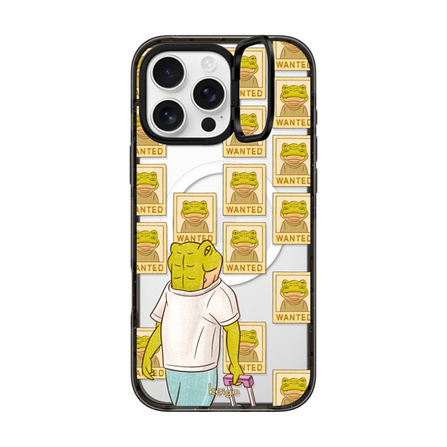 Keigo x CASETiFY iPhone 16 Pro Max ケース ブラック インパクトリングスタンドケース MagSafe対応 Keigo 05