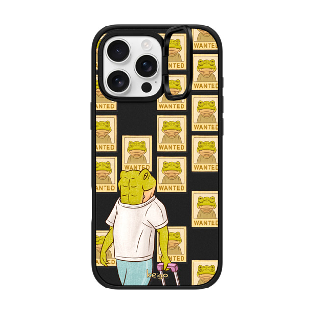 Keigo x CASETiFY iPhone 16 Pro Max ケース マットブラック インパクトリングスタンドケース MagSafe対応 Keigo 05