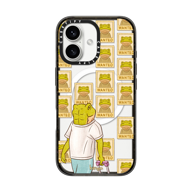 Keigo x CASETiFY iPhone 16 ケース ブラック インパクトケース MagSafe対応 Keigo 05