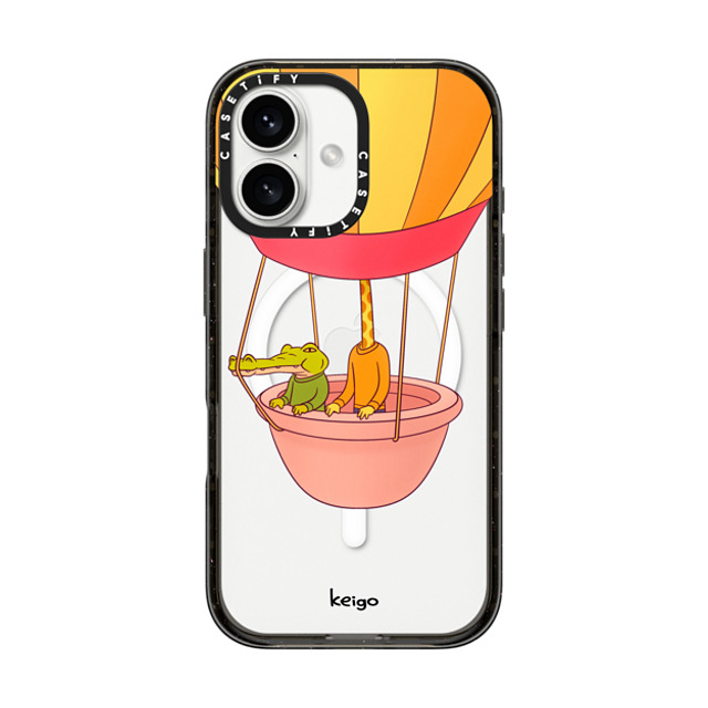 Keigo x CASETiFY iPhone 16 ケース ブラック インパクトケース MagSafe対応 Keigo 06