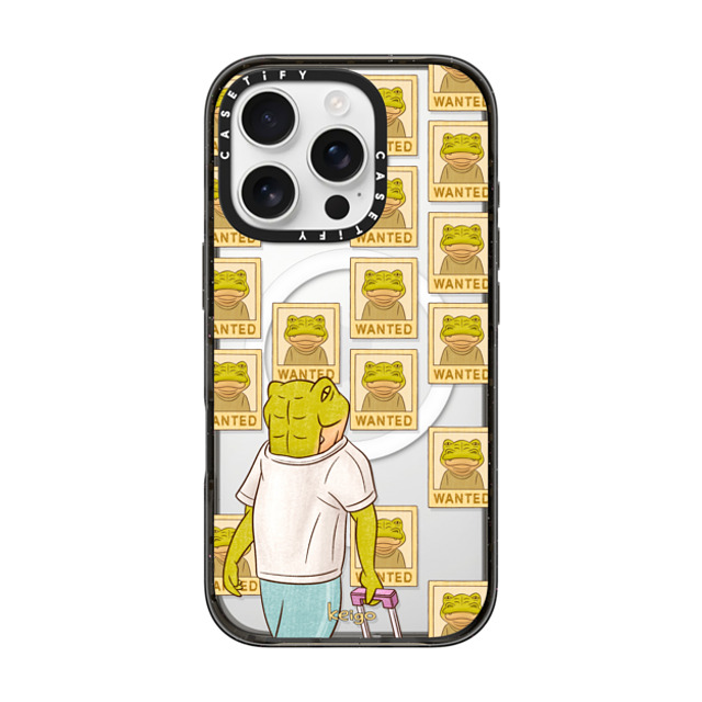 Keigo x CASETiFY iPhone 16 Pro ケース ブラック インパクトケース MagSafe対応 Keigo 05