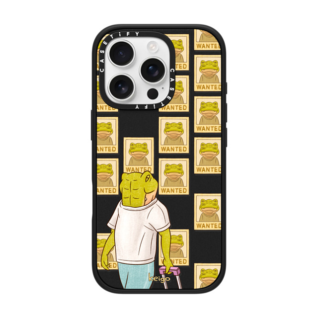 Keigo x CASETiFY iPhone 16 Pro ケース マットブラック インパクトケース MagSafe対応 Keigo 05