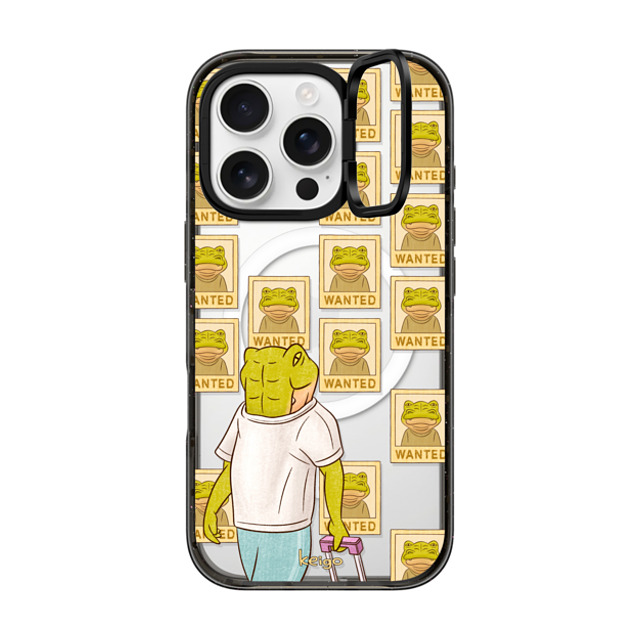 Keigo x CASETiFY iPhone 16 Pro ケース ブラック インパクトリングスタンドケース MagSafe対応 Keigo 05