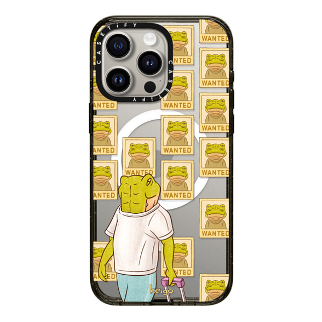 Keigo x CASETiFY iPhone 15 Pro Max ケース ブラック インパクトケース MagSafe対応 Keigo 05