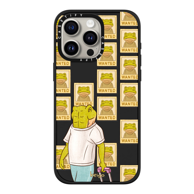 Keigo x CASETiFY iPhone 15 Pro Max ケース マットブラック インパクトケース MagSafe対応 Keigo 05