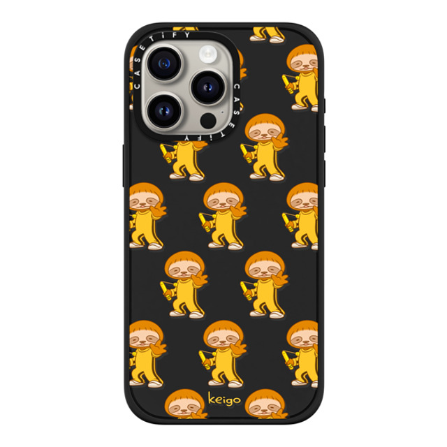 Keigo x CASETiFY iPhone 15 Pro Max ケース マットブラック インパクトケース MagSafe対応 Keigo 07