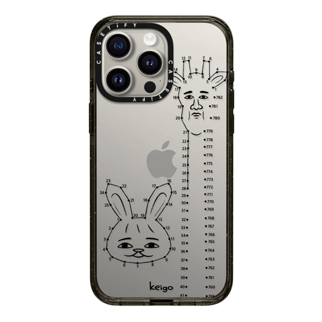 Keigo x CASETiFY iPhone 15 Pro Max ケース ブラック インパクトケース Keigo 03