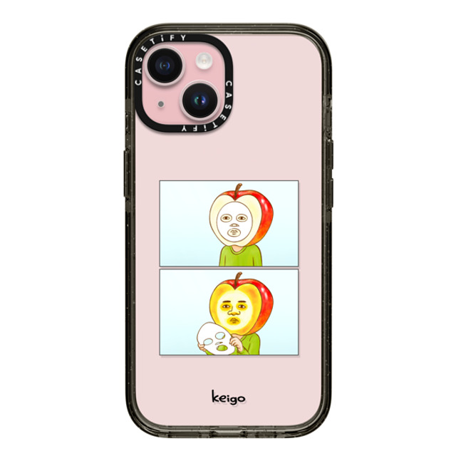 Keigo x CASETiFY iPhone 15 ケース ブラック インパクトケース Keigo 01