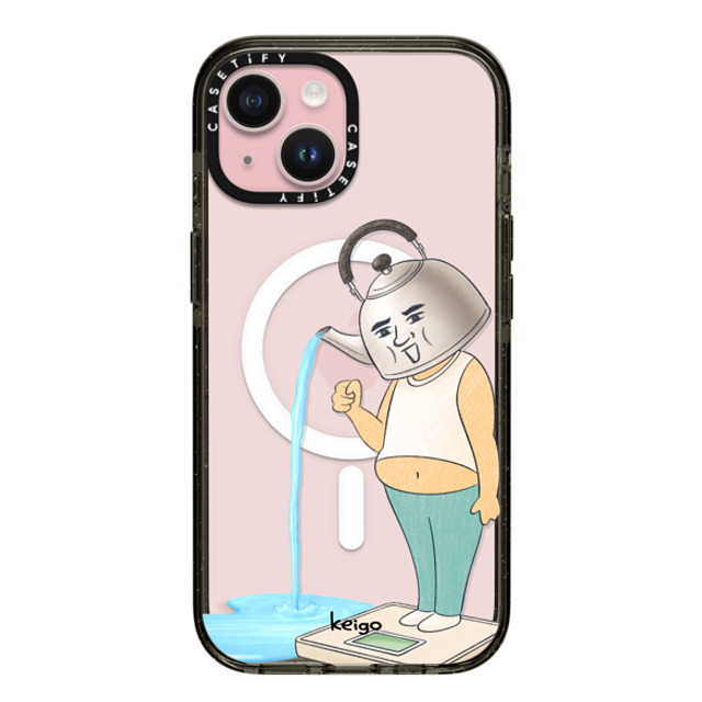 Keigo x CASETiFY iPhone 15 ケース ブラック インパクトケース MagSafe対応 Keigo 04