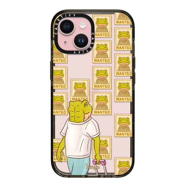 Keigo x CASETiFY iPhone 15 ケース ブラック インパクトケース Keigo 05