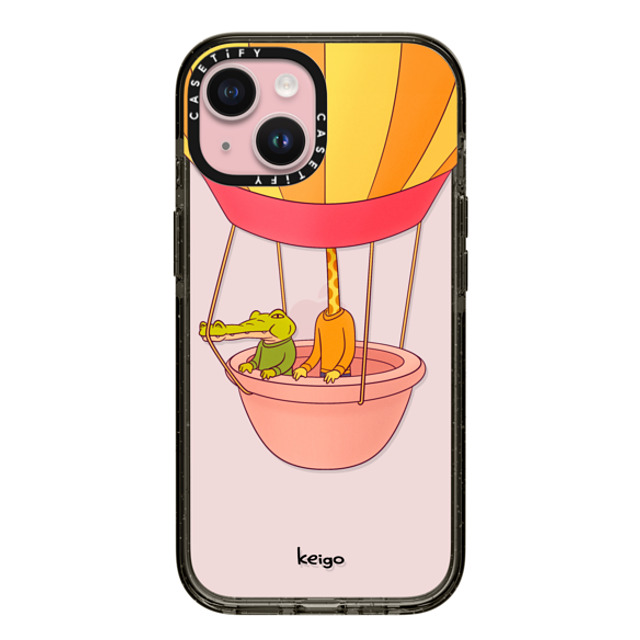 Keigo x CASETiFY iPhone 15 ケース ブラック インパクトケース Keigo 06