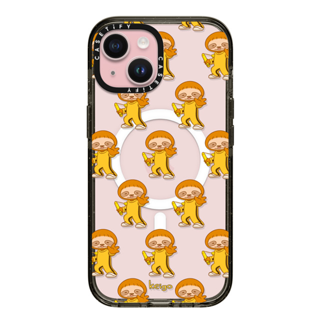 Keigo x CASETiFY iPhone 15 ケース ブラック インパクトケース MagSafe対応 Keigo 07