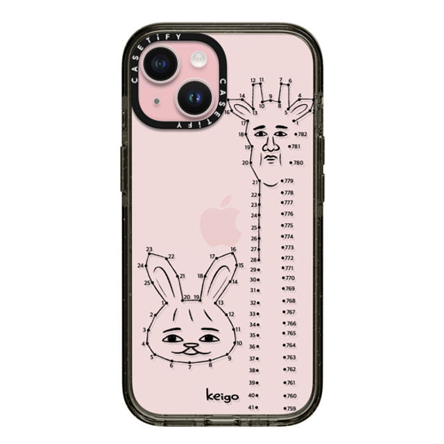 Keigo x CASETiFY iPhone 15 ケース ブラック インパクトケース Keigo 03