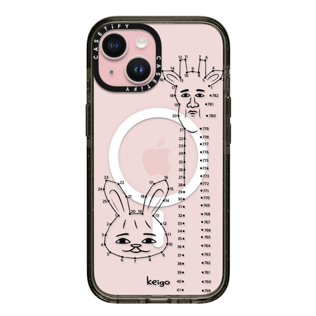 Keigo x CASETiFY iPhone 15 ケース ブラック インパクトケース MagSafe対応 Keigo 03