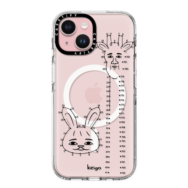 Keigo x CASETiFY iPhone 15 ケース クリア クリア ケース MagSafe対応 Keigo 03