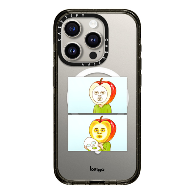 Keigo x CASETiFY iPhone 15 Pro ケース ブラック インパクトケース MagSafe対応 Keigo 01