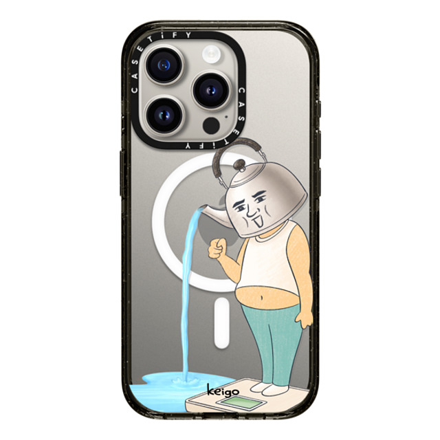 Keigo x CASETiFY iPhone 15 Pro ケース ブラック インパクトケース MagSafe対応 Keigo 04