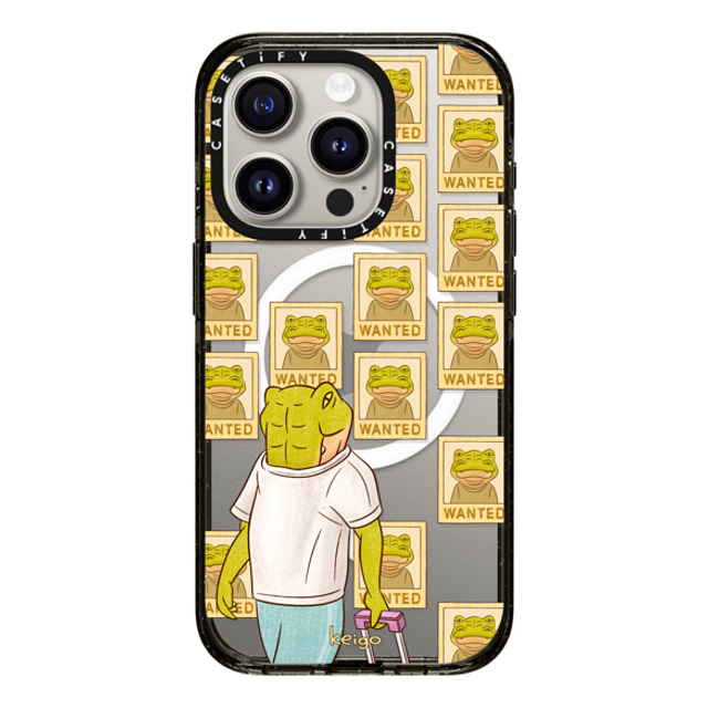 Keigo x CASETiFY iPhone 15 Pro ケース ブラック インパクトケース MagSafe対応 Keigo 05