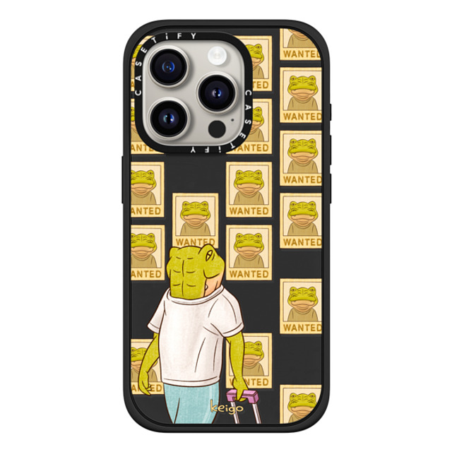 Keigo x CASETiFY iPhone 15 Pro ケース マットブラック インパクトケース MagSafe対応 Keigo 05