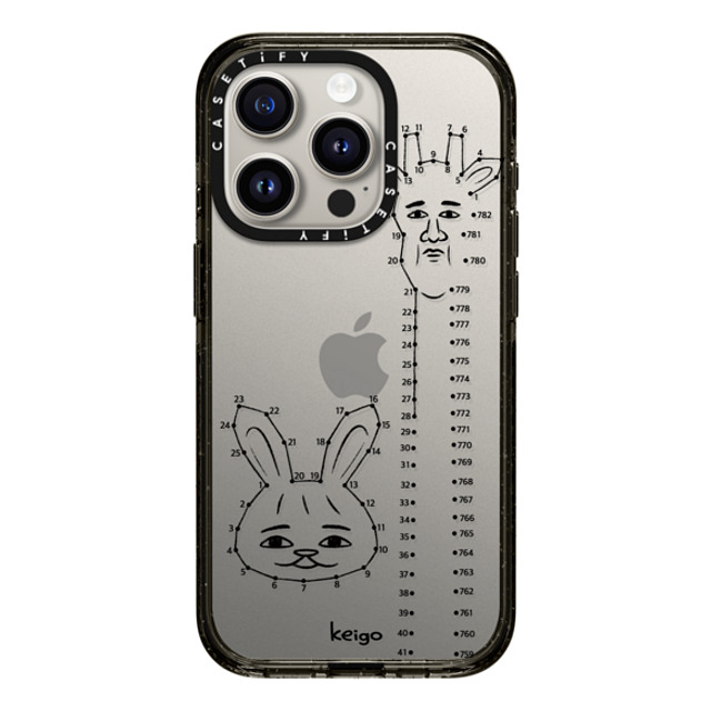 Keigo x CASETiFY iPhone 15 Pro ケース ブラック インパクトケース Keigo 03