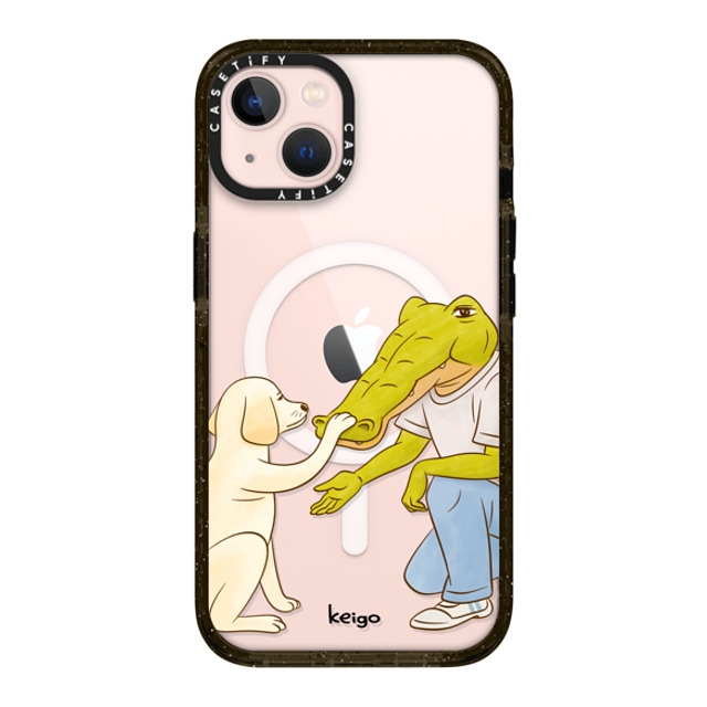 Keigo x CASETiFY iPhone 13 ケース ブラック インパクトケース MagSafe対応 Keigo 08