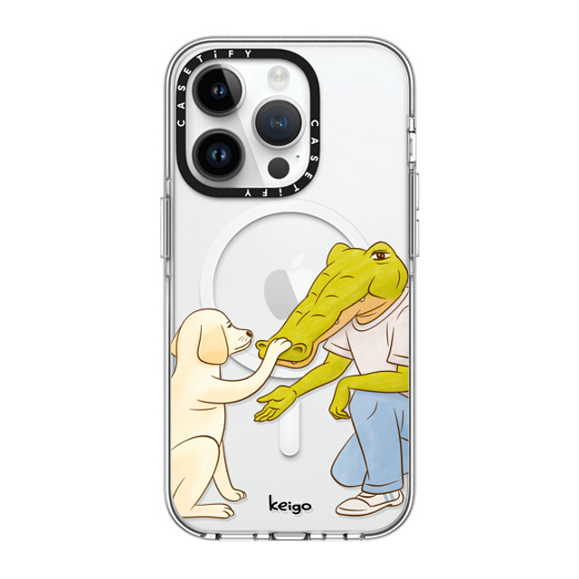 Keigo x CASETiFY iPhone 14 Pro ケース クリア クリア ケース MagSafe対応 Keigo 08