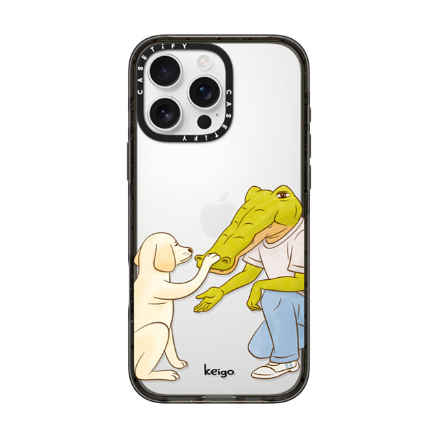 Keigo x CASETiFY iPhone 16 Pro Max ケース ブラック インパクトケース Keigo 08