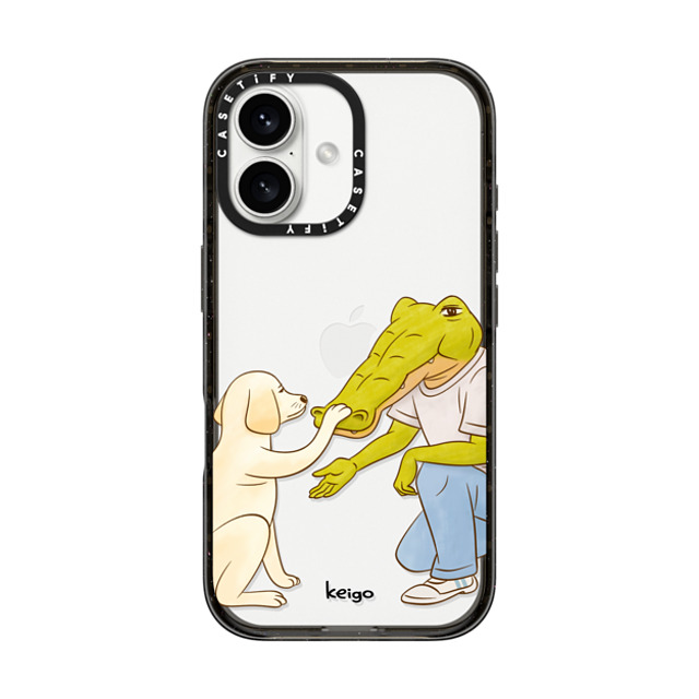 Keigo x CASETiFY iPhone 16 ケース ブラック インパクトケース Keigo 08