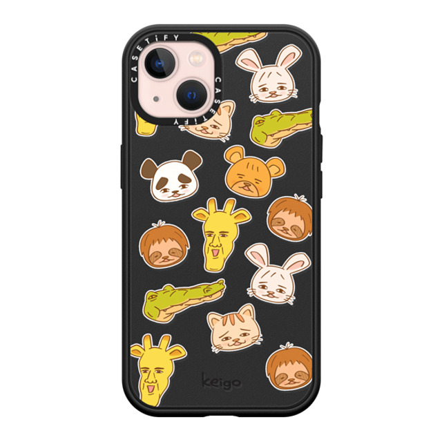 Keigo x CASETiFY iPhone 13 ケース マットブラック インパクトケース MagSafe対応 Keigo - 06