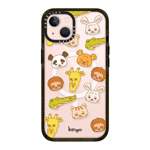 Keigo x CASETiFY iPhone 13 ケース ブラック インパクトケース MagSafe対応 Keigo - 06