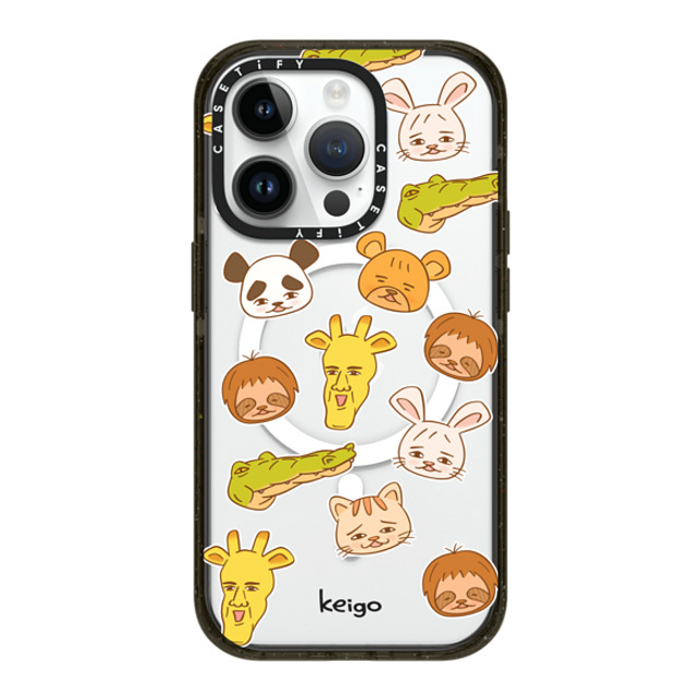 Keigo x CASETiFY iPhone 14 Pro ケース ブラック インパクトケース MagSafe対応 Keigo - 06